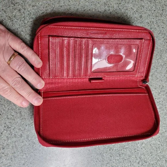 Leather Stone Mountain Ladies Wallet - Picture 5 of 6